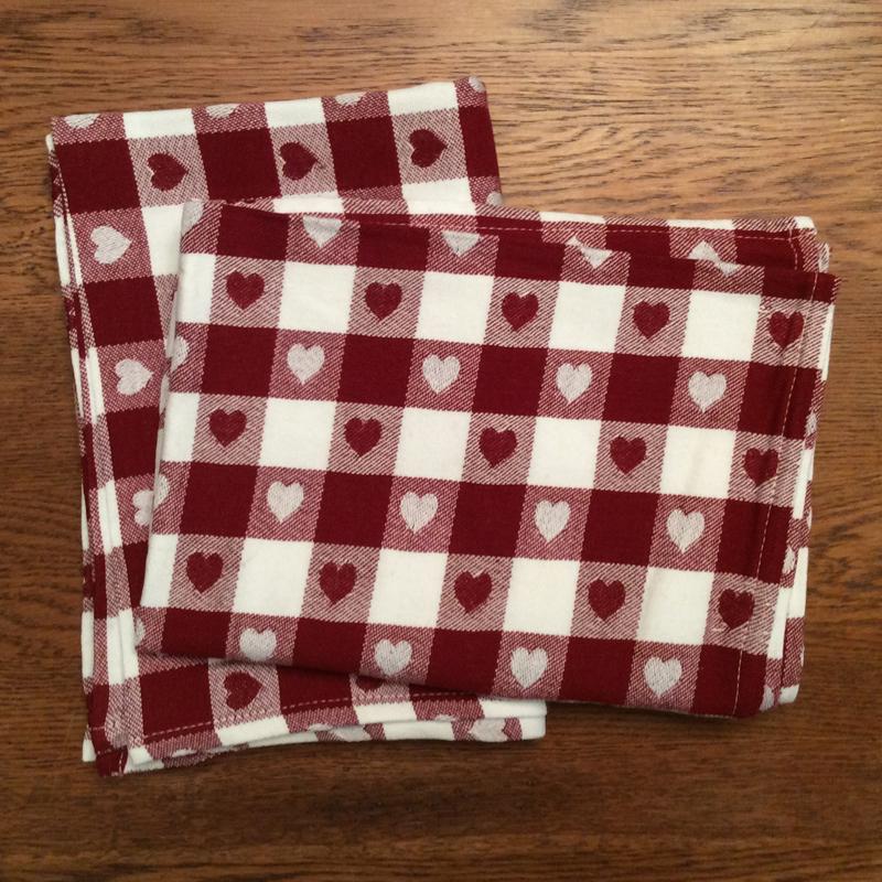 Country Heart Tea Towel Set