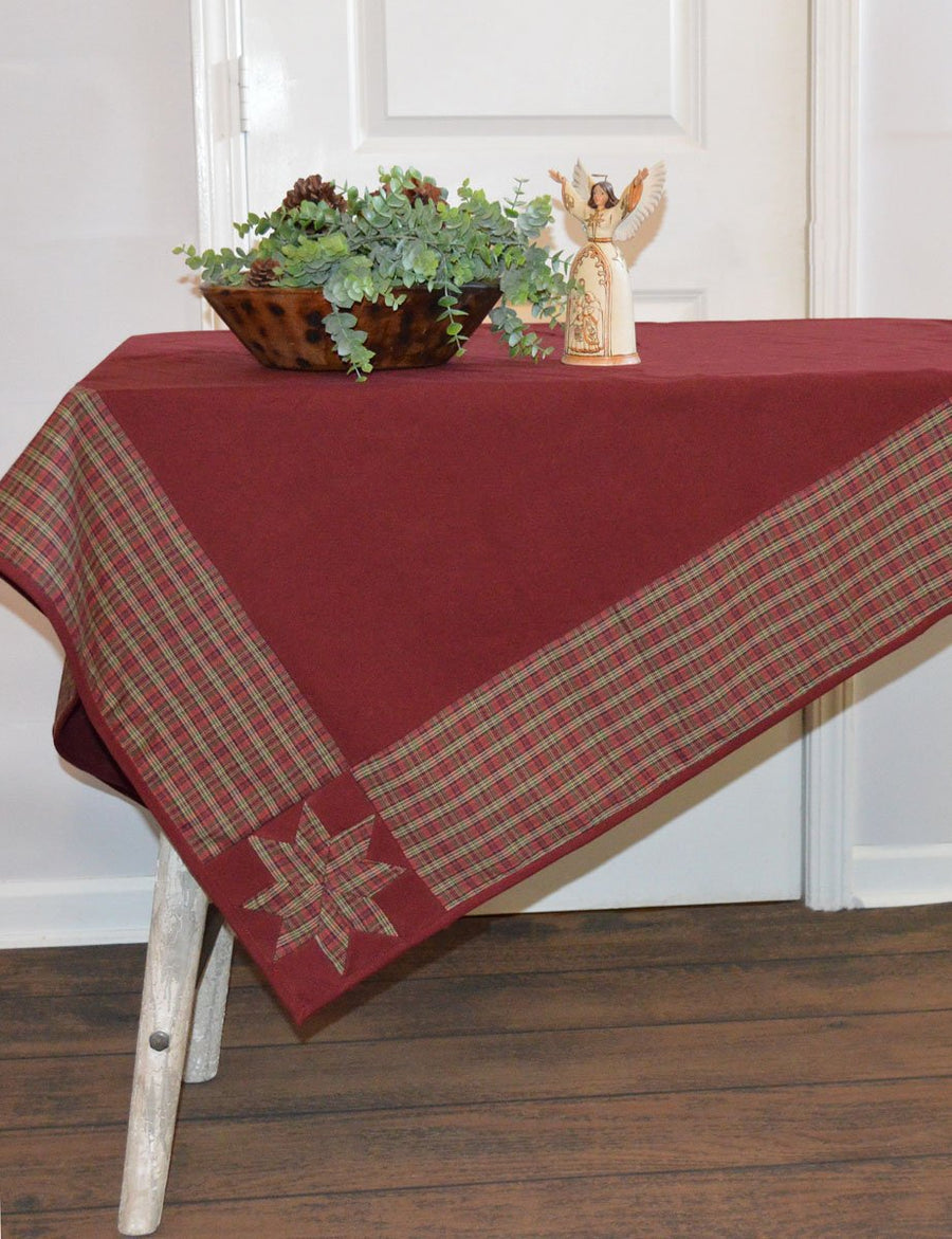 Stars in the Corner Holiday Tablecloth