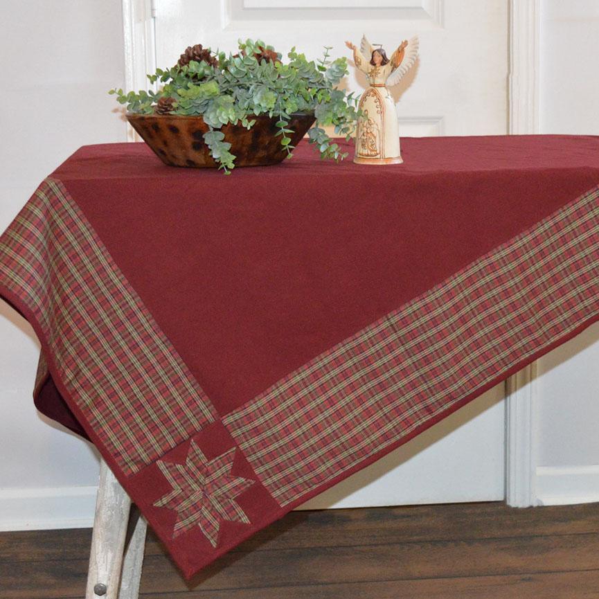 Red Checkered Tablecloth Border