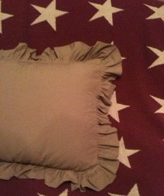 Homespun Ruffled Pillow Sham