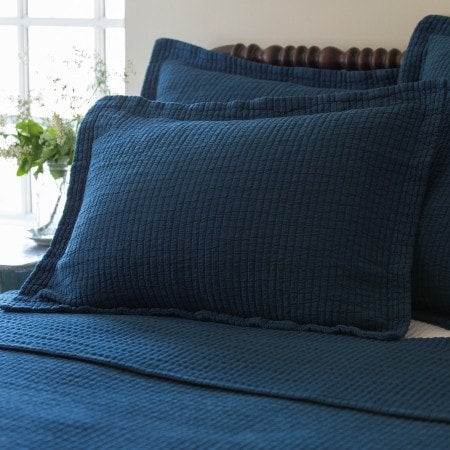 Hudson Indigo Matelasse Standard Sham