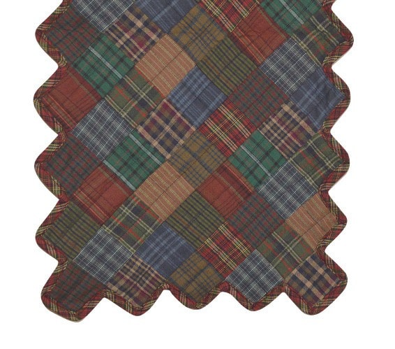 Lincoln Plaid Quilted Table Runner