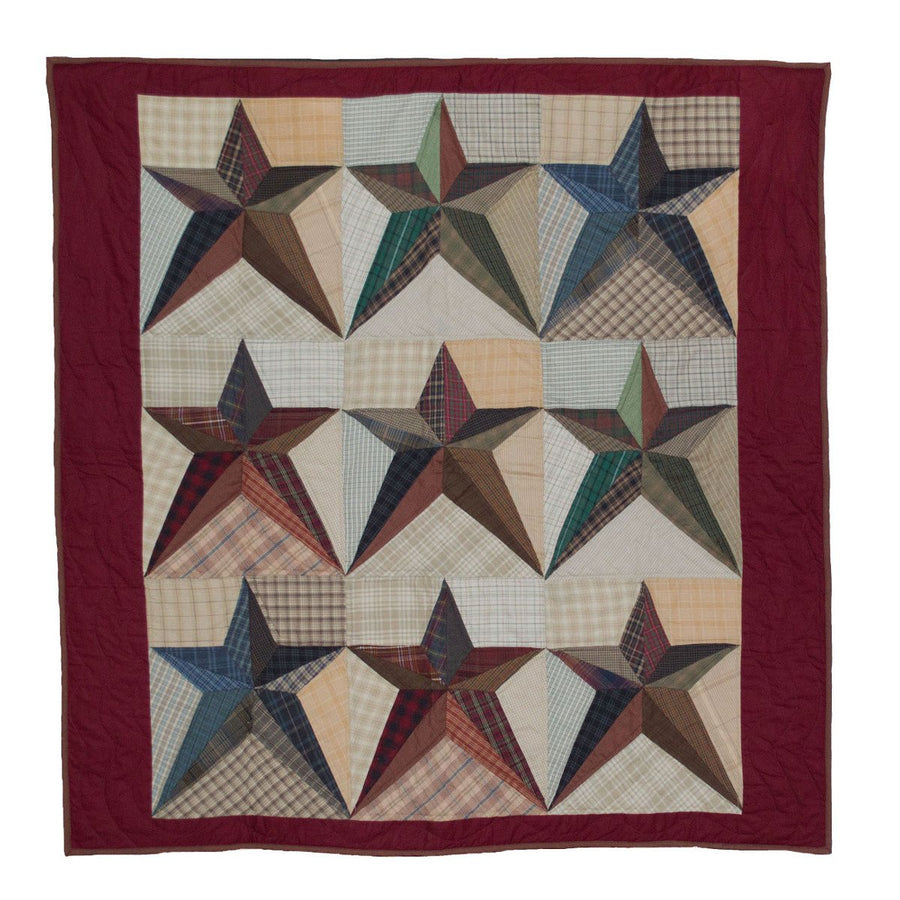 Scrappy Star Mini Quilt - Table Topper / Wall Hanging