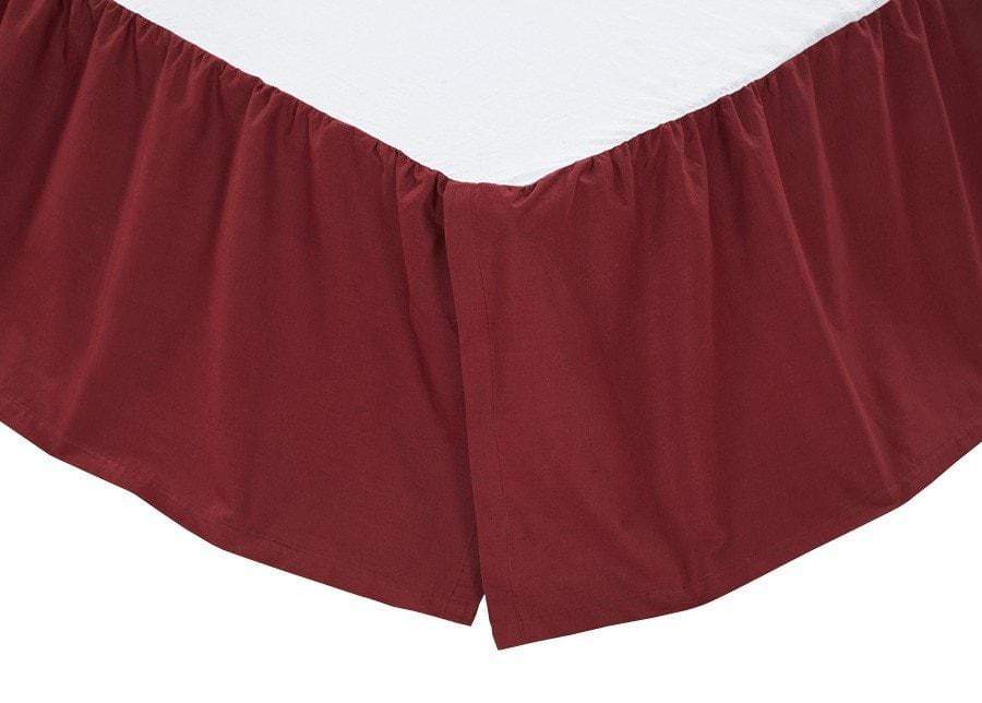 Ashton & Willow Burgundy Bedskirt 16"