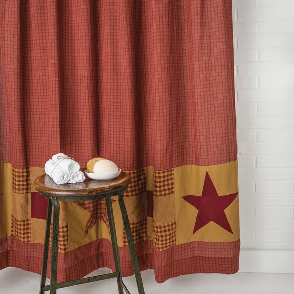 Ninepatch Star Shower Curtain