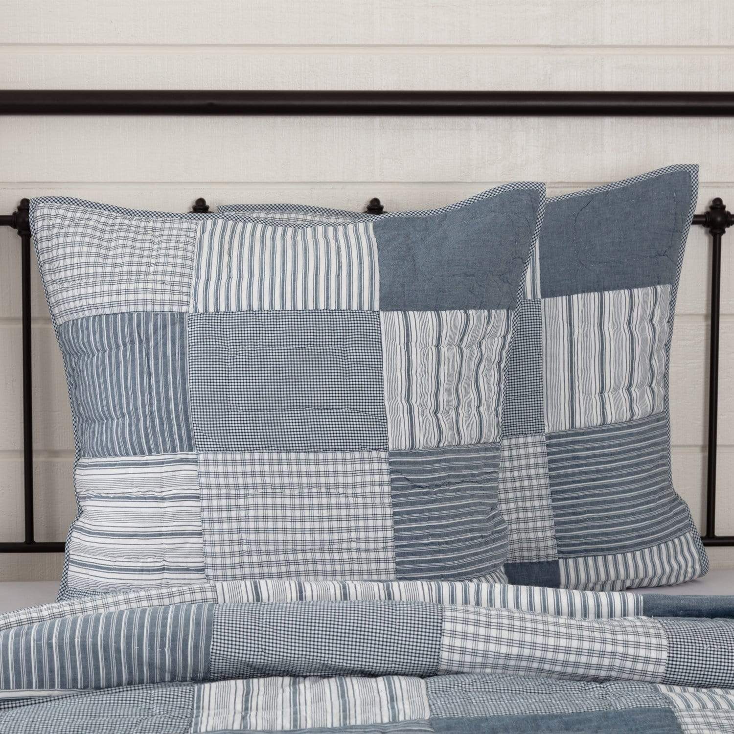 Sawyer Mill Blue Quilted Euro Sham