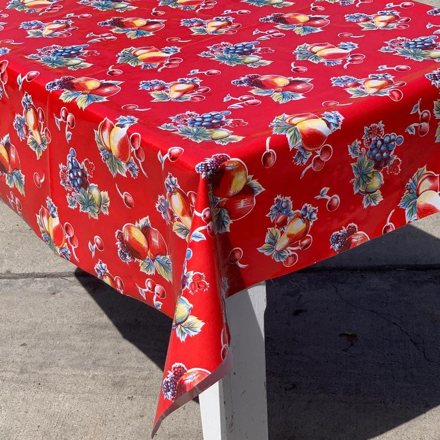 Pears and Apples Oilcloth Tablecloth