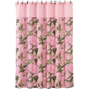 Pink Camo Shower Curtain