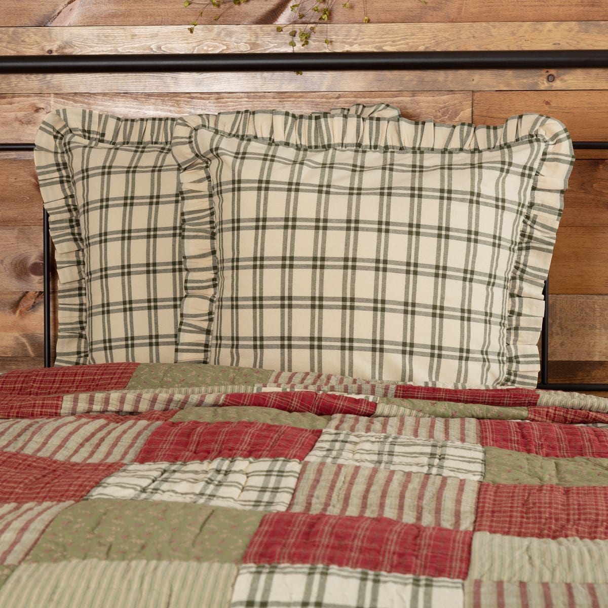 Prairie Winds Plaid Euro Sham