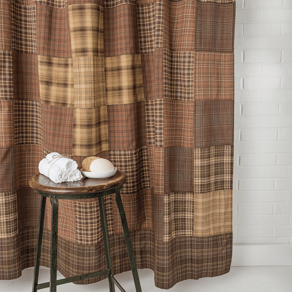 Prescott Patchwork Shower Curtain