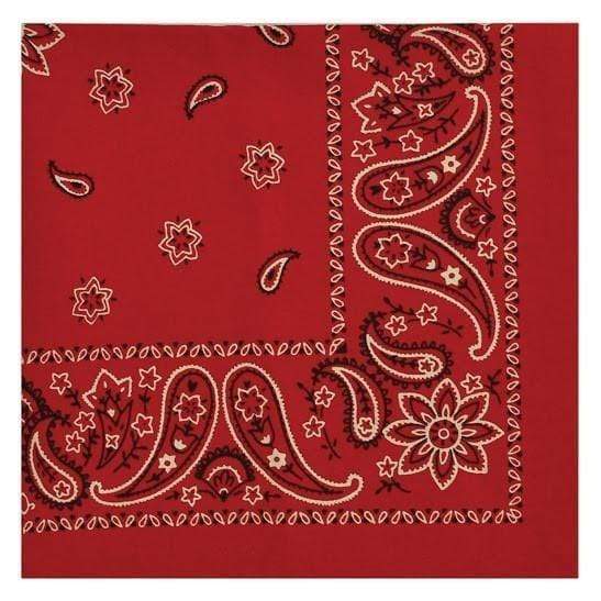 Red Bandana Napkin Set of 4