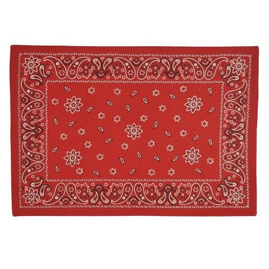 Red Bandana Placemat Set