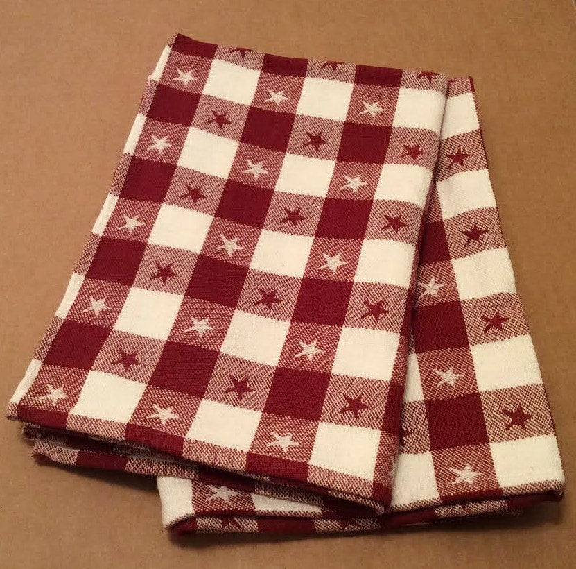 Country Gingham Kitchen Towel Set