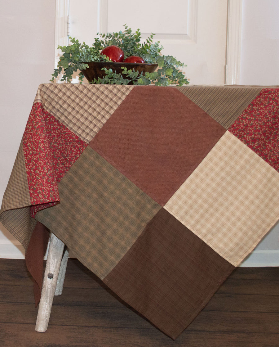 Rosewood Patchwork Tablecloth