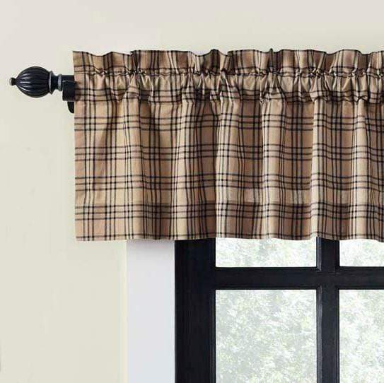 Sawyer Mill Charcoal Plaid Valance