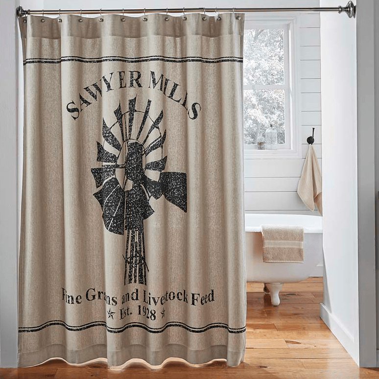 Sawyer Mill Shower Curtain - Windmill