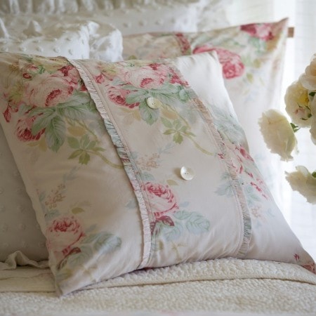 Pink Shore Rose Porch Pillow