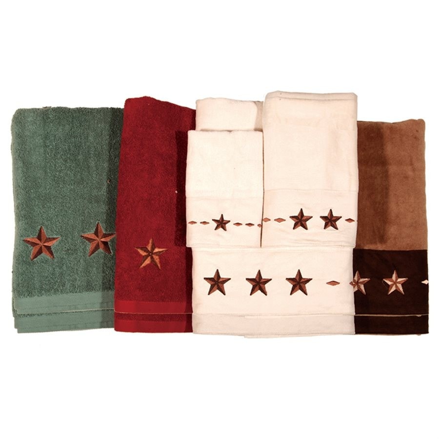 Embroidered Star Bath Towel Set