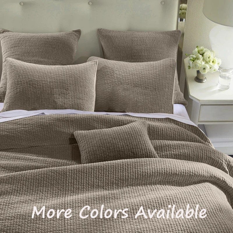 Stonewashed Cotton Velvet Quilt Sets