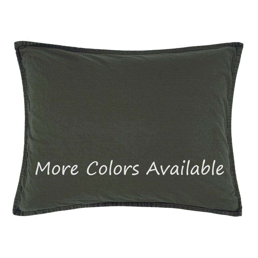 Stonewashed Garment Dyed Cotton Pillow Sham