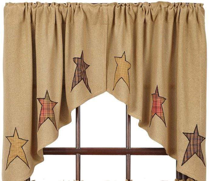 Stratton Burlap Applique Star Swag