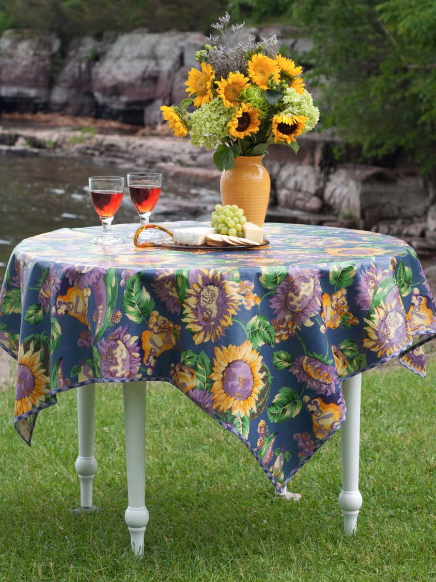 Sunflower Oilcloth Tablecloth
