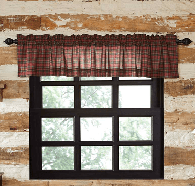 Tartan Red Plaid Valance