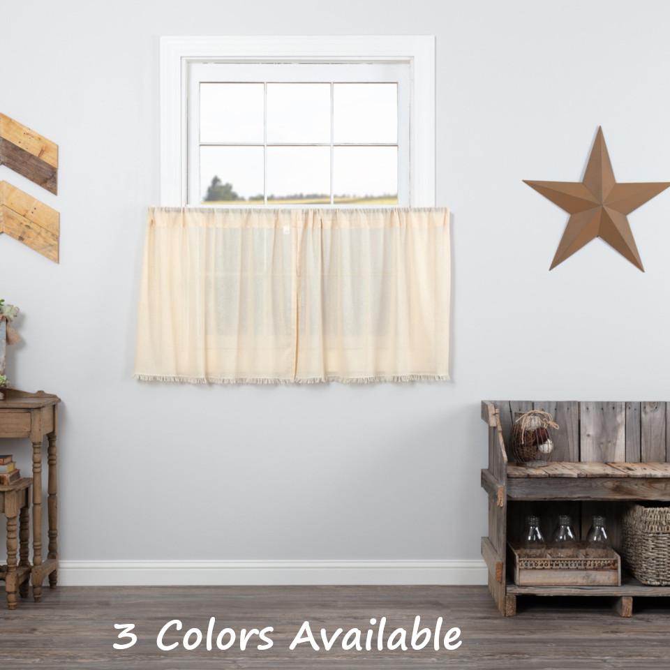tobacco curtains Tobacco Cloth Antique White Tier Fringed Set of 2 tobacco curtains Tobacco Cloth Antique White Tier Fringed Set of 2