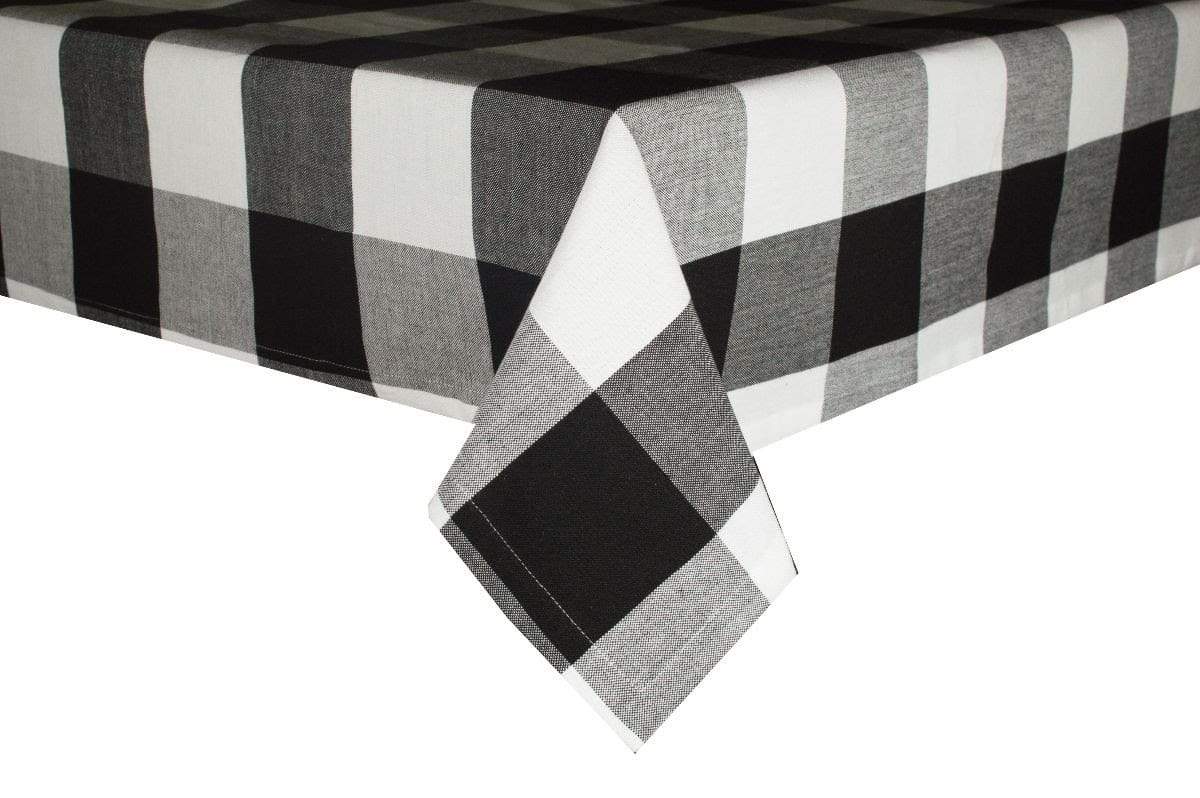 Black Buffalo Check Tablecloth