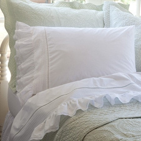 Prairie Crochet Ruffled Sheet Set
