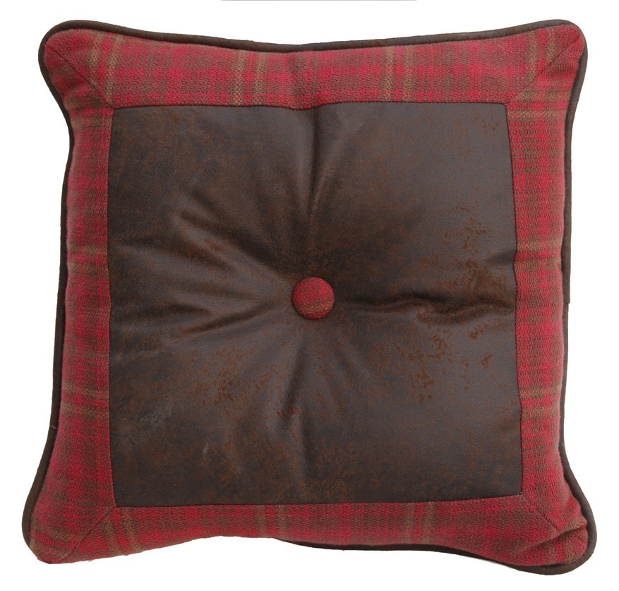 Cascade Lodge Square Plaid Pillow