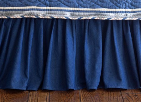 Denim Crib Skirt